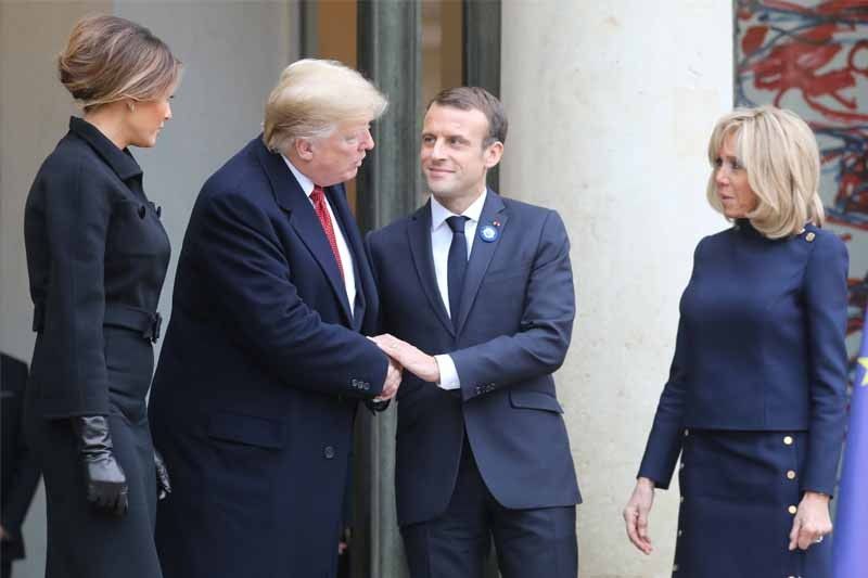 Macron, Trump in show of unity after row over Europe's defense