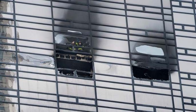 Trump once fought measure requiring sprinklers in buildings