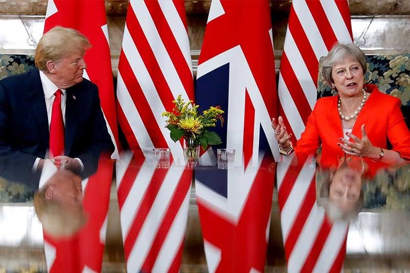 Trump: Relations with May 'strong' after bombshell interview