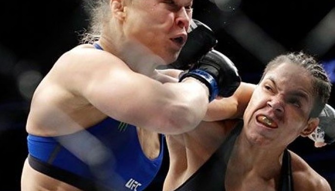 Nunes pulls off UFC upset of the year Rousey comeback? She&rsquo;s gone in 48 sec!