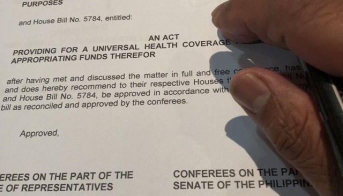Ejercito hopeful for Universal Health Care bill enactment before Christmas