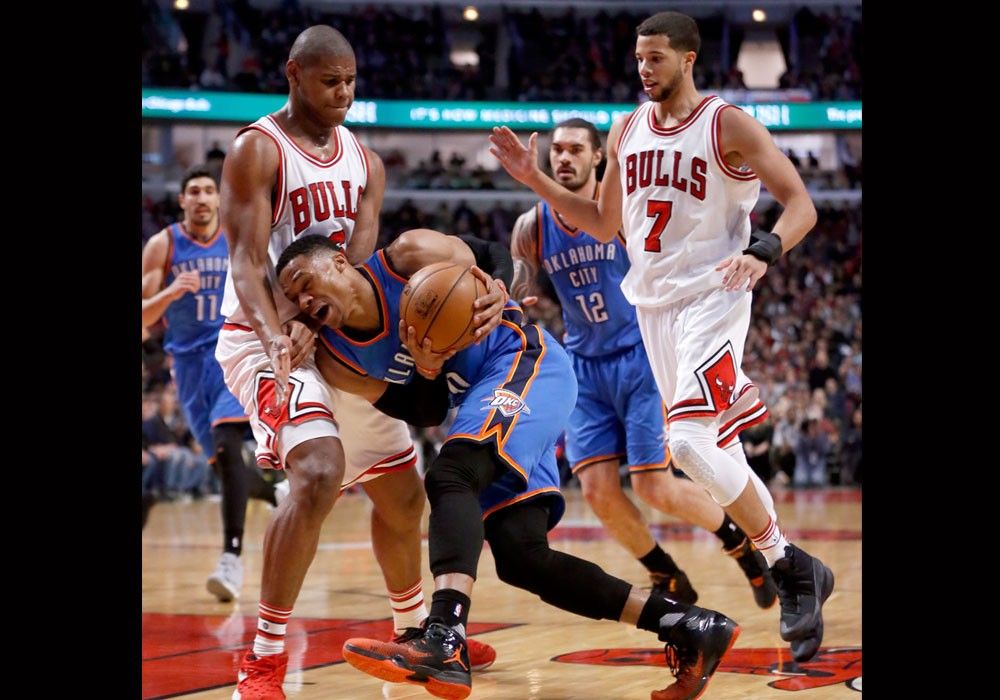 Westbrook, Thunder cruise past Bulls 109-94