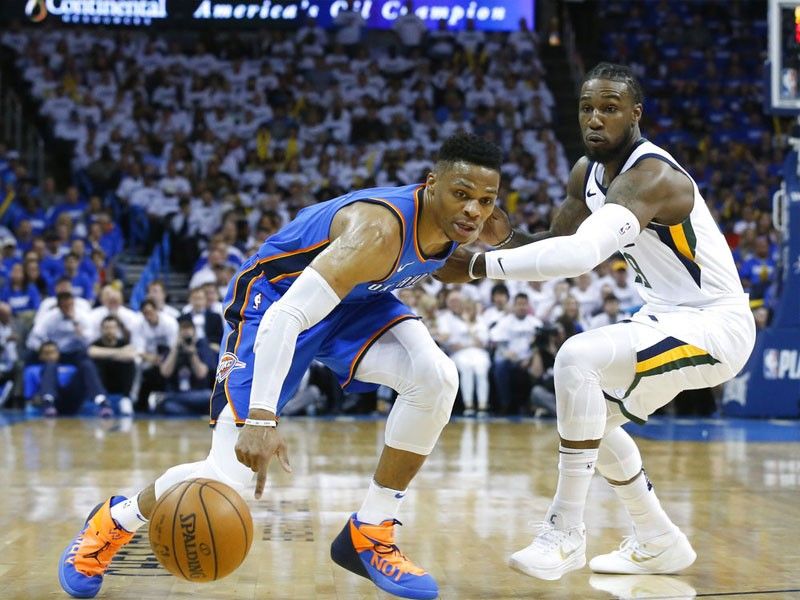 Westbrook erupts for 45 points as Thunder stay alive
