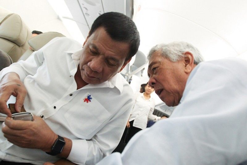 Perfecto Yasay with Rodrigo Duterte