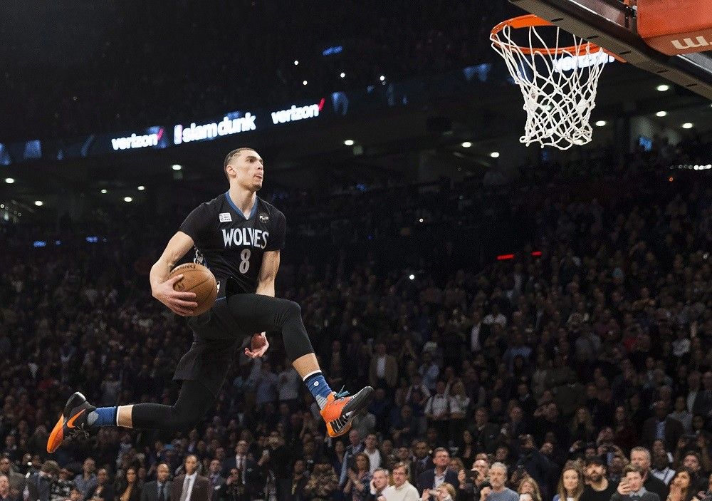 Wolves' Zach Lavine will not dunk at All-Star weekend