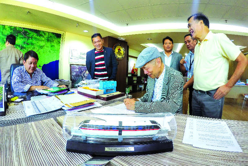 Memo of understanding signed: Monorail study in Cebu City on  
