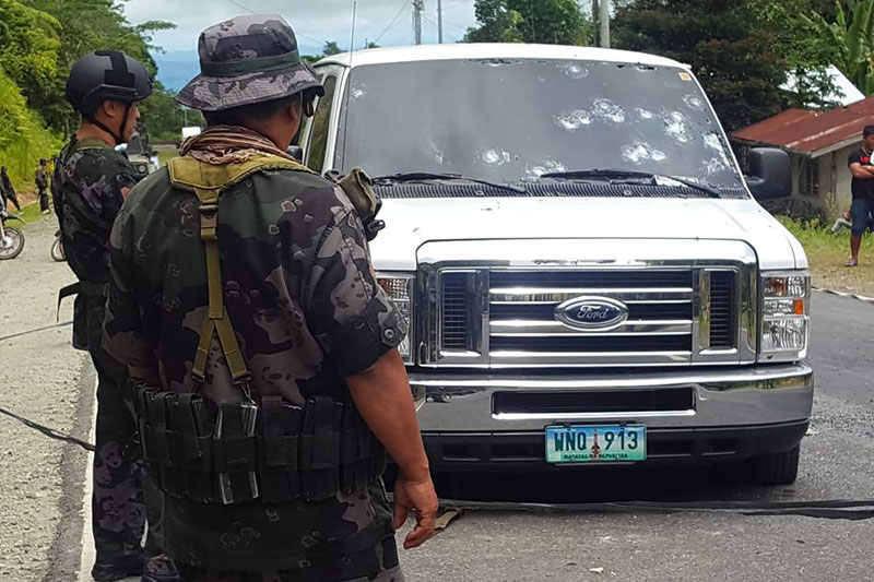 PSG convoy inambus ng NPA   