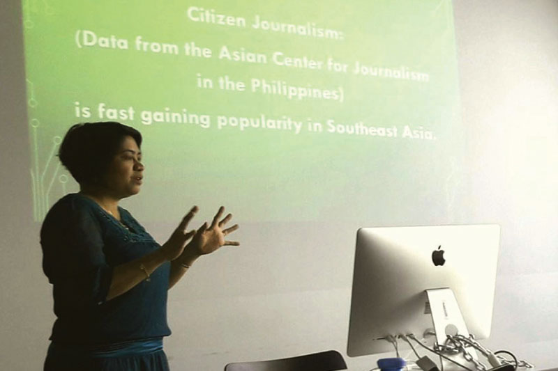  PUP journ chair speaks about media literacy, citizen journ at University of Vienna