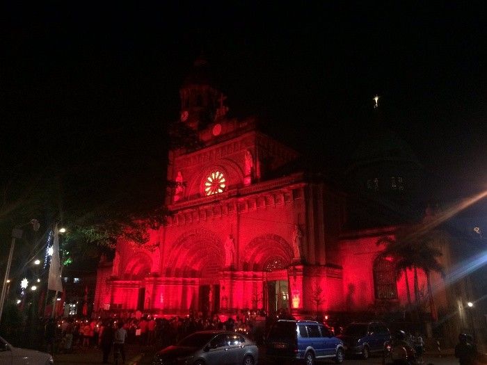 Manila Cathedral Red Wednesday