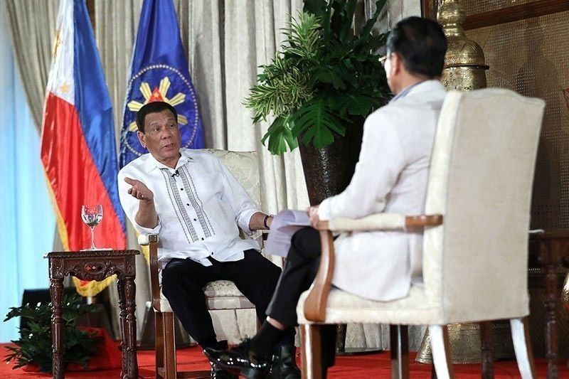 Duterte's scheduled one-on-one interview