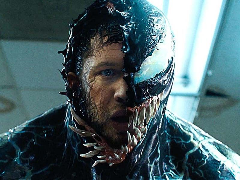 Tom Hardy transforms into 'Venom' in rip-roaring thriller