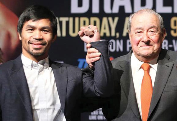 Pacquiao left out in Arum's list of top welterweights