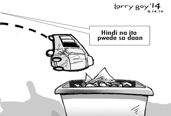 EDITORYAL - Mga bulok na sasakyan huwag nang ipasada