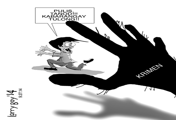 EDITORYAL - Barangay, walang pakialam sa krimen
