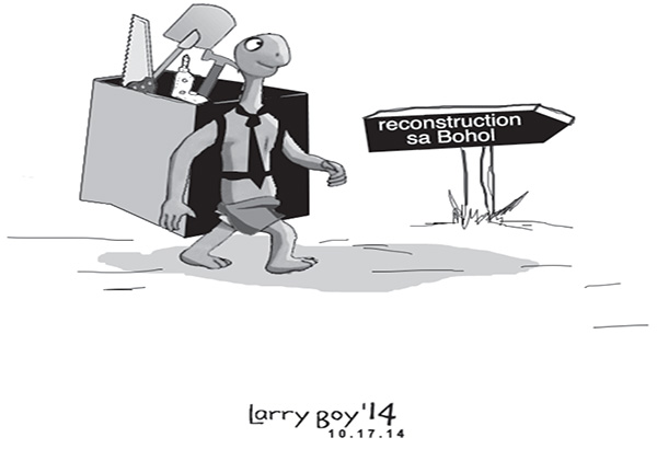 EDITORYAL - Mabagal na reconstruction sa Bohol