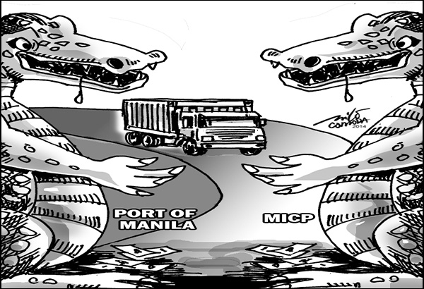 EDITORYAL - May mga &lsquo;buwaya&rsquo; sa dalawang pantalan
