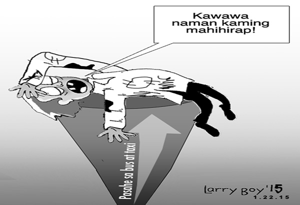 EDITORYAL - Pasahe sa bus at taxi, dapat nang ibaba