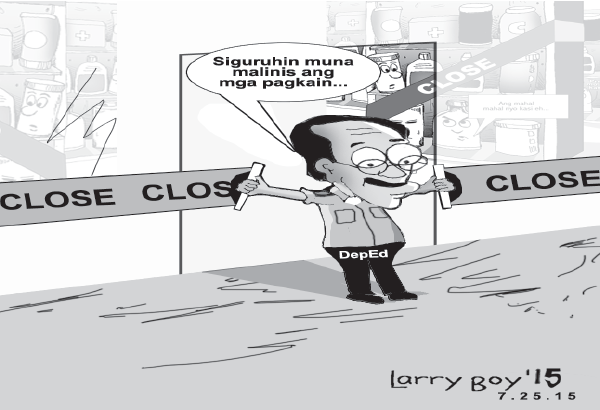 EDITORYAL - DepEd dapat kumilos sa food poisoning