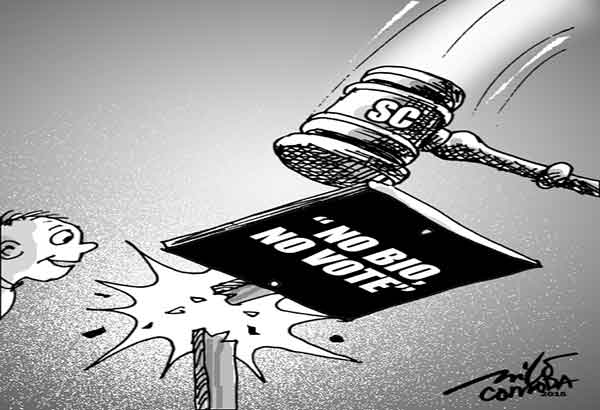 EDITORYAL &ndash; Puwede nang bumoto kahit walang &lsquo;bio&rsquo;