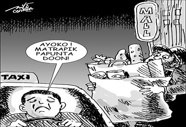 EDITORYAL &ndash; Sampolan ang mga walanghiyang taxi driver