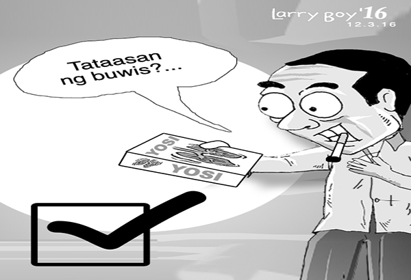 EDITORYAL - Dapat taasan pa ng buwis ang sigarilyo