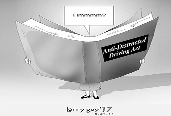 EDITORYAL - Pag-aralan muna ang Anti-Distracted Driving Act