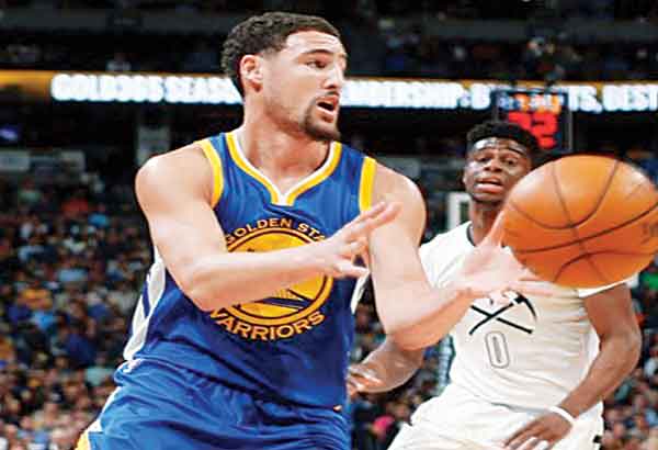 Warriors binuhat ni Thompson