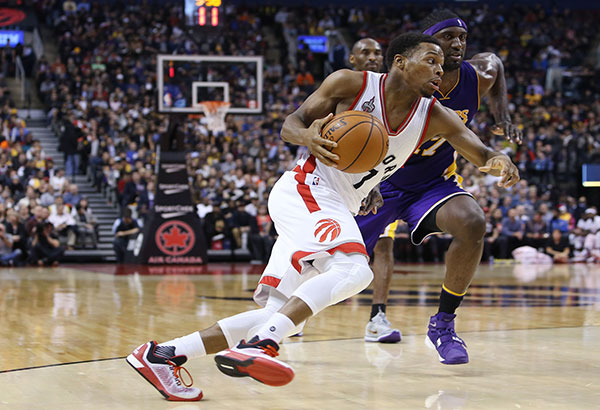 Lowry, Ross sinapawan si Kobe Bryant