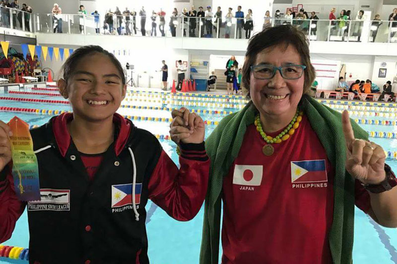 Mojdeh 2 record ang binasag  sa japan age-group meet    