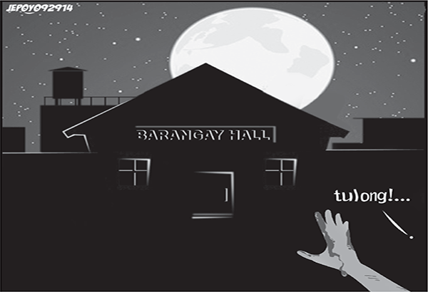 EDITORYAL &ndash; Nawawalan ng silbi ang barangay