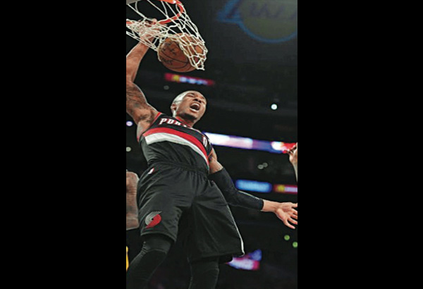 Blazers hiniya ang Lakers sa bakuran