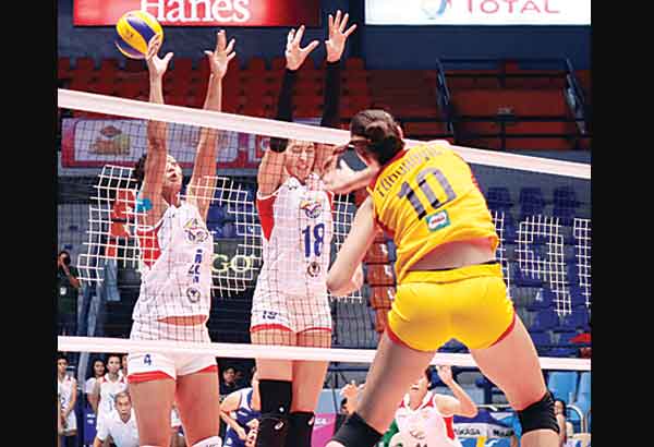 Lady slammers tinakasan ang Air Force Raiders