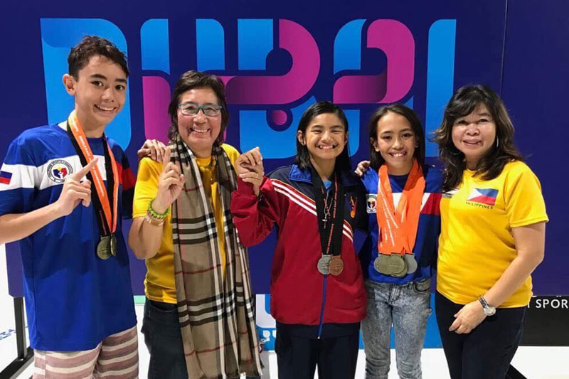 Heather MOS, Mojdeh umukit ng bagong  PH record sa Middle East Open swim meet      