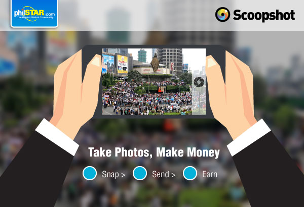 Snap a photo and earn money with Scoopshot!