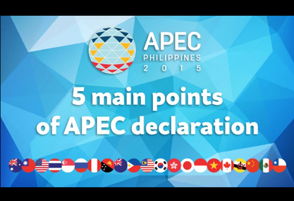 Infographic: 5 main points of 2015 APEC declaration