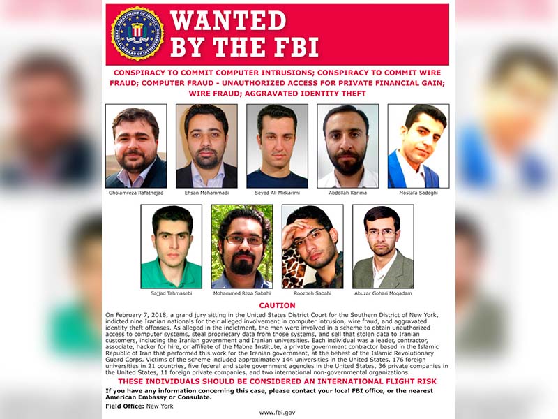 US charges 9 Iranians in massive hacking scheme