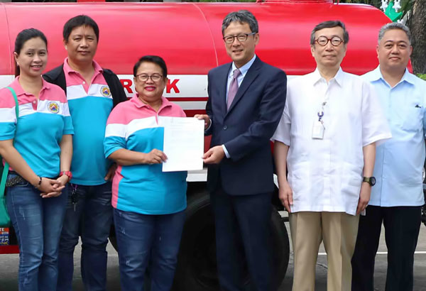 Toyota donates fire truck to host barangay in Laguna