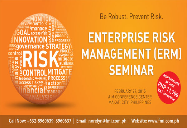 Enterprise risk management seminar: Be robust, prevent risk