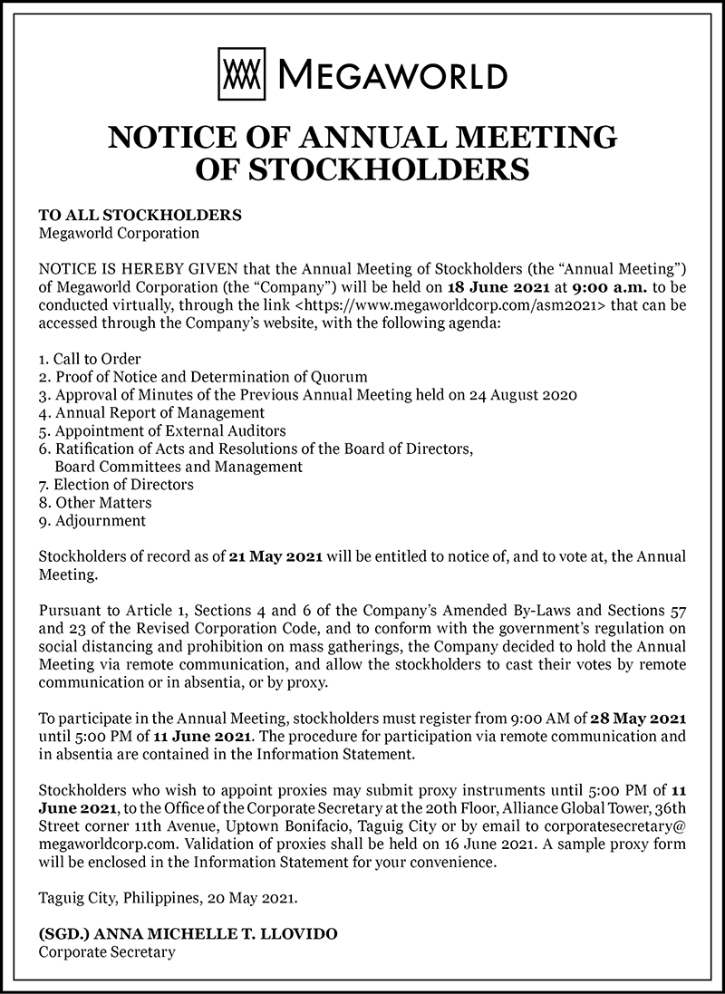 Notice of the 2021 Annual Meeting of Stockholders and Proxy Statement
