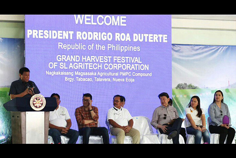 A day of harvest with the President   