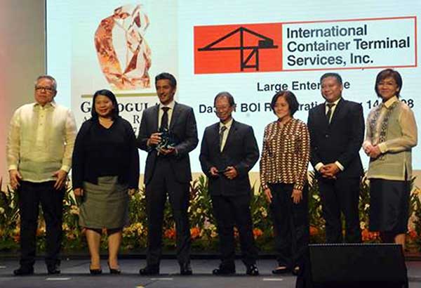 ICTSI gets BOI recognition for contribution to economy