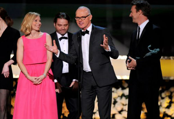'Birdman' tops SAG Awards, Redmayne upsets Keaton