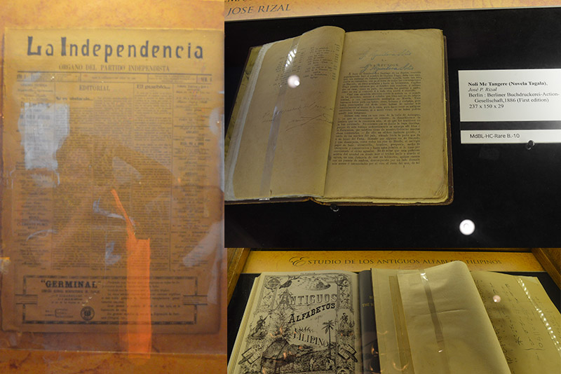 Original copies of Jose Rizal’s “Mi Ultimo Adios” and “Noli Me Tangere,” Pope Leo the Great’s “Opera Omnia,” Apolinario Mabini’s 