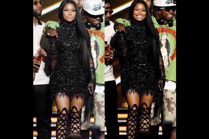 Filipino designerâ��s dress saved Nicki Minaj from Billboard wardrobe malfunction