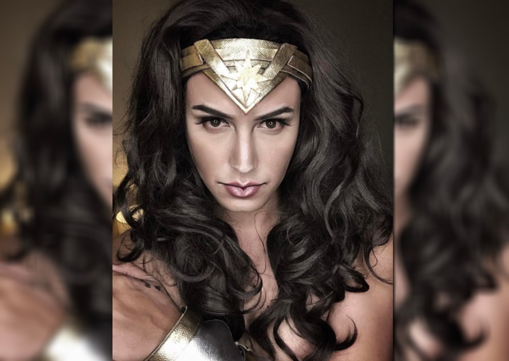 Paolo Ballesteros transforms into Wonder Woman