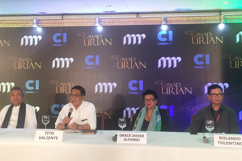 COMPLETE LIST: 40th Gawad Urian official nominees