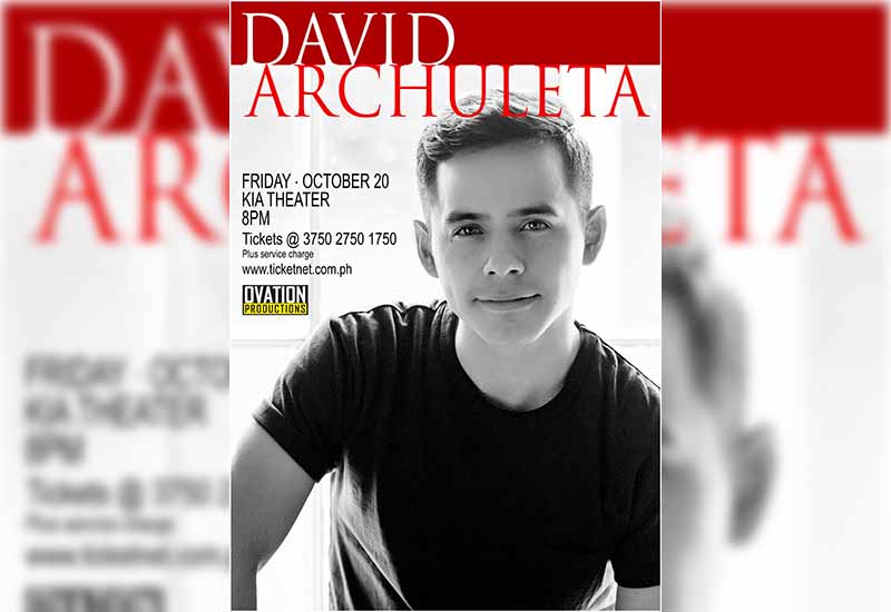 David Archuleta rediscovers Manila in October