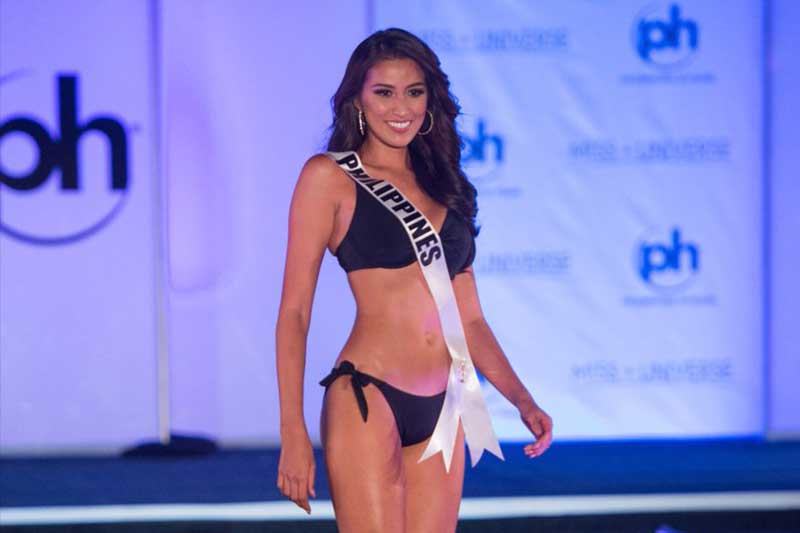 Rachel Peters sizzles in black swimwear in Miss Universe prelims