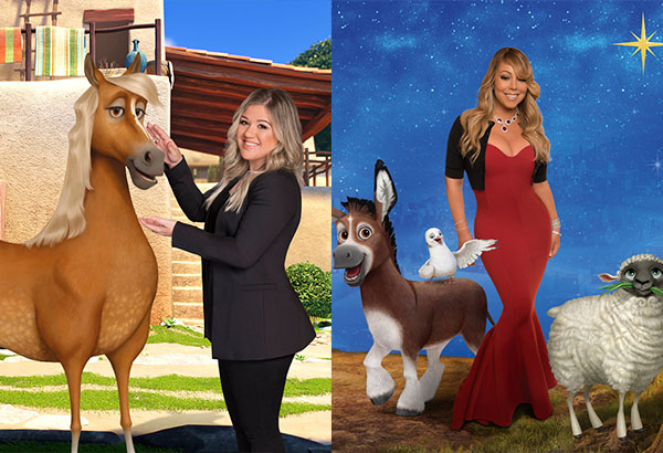 Kelly Clarkson, Mariah Carey lend voices for film about first Christmas