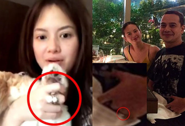 John Lloyd Cruz Ellen Adarna photographed wearing wedding rings